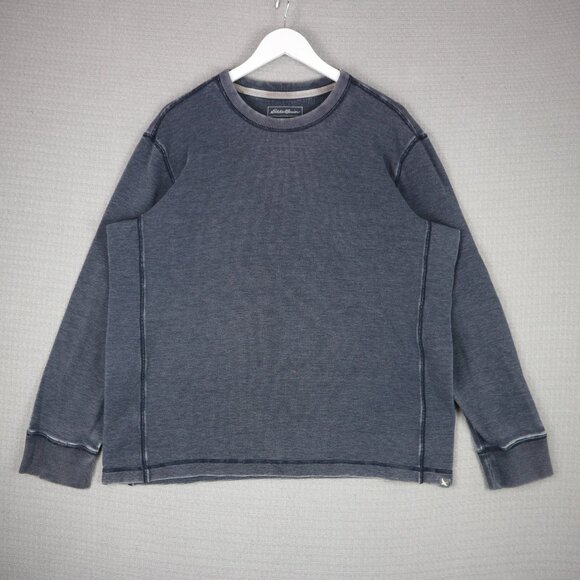 Eddie Bauer Thermal Longsleeve Faded Grey Mens XL - Picture 1 of 8
